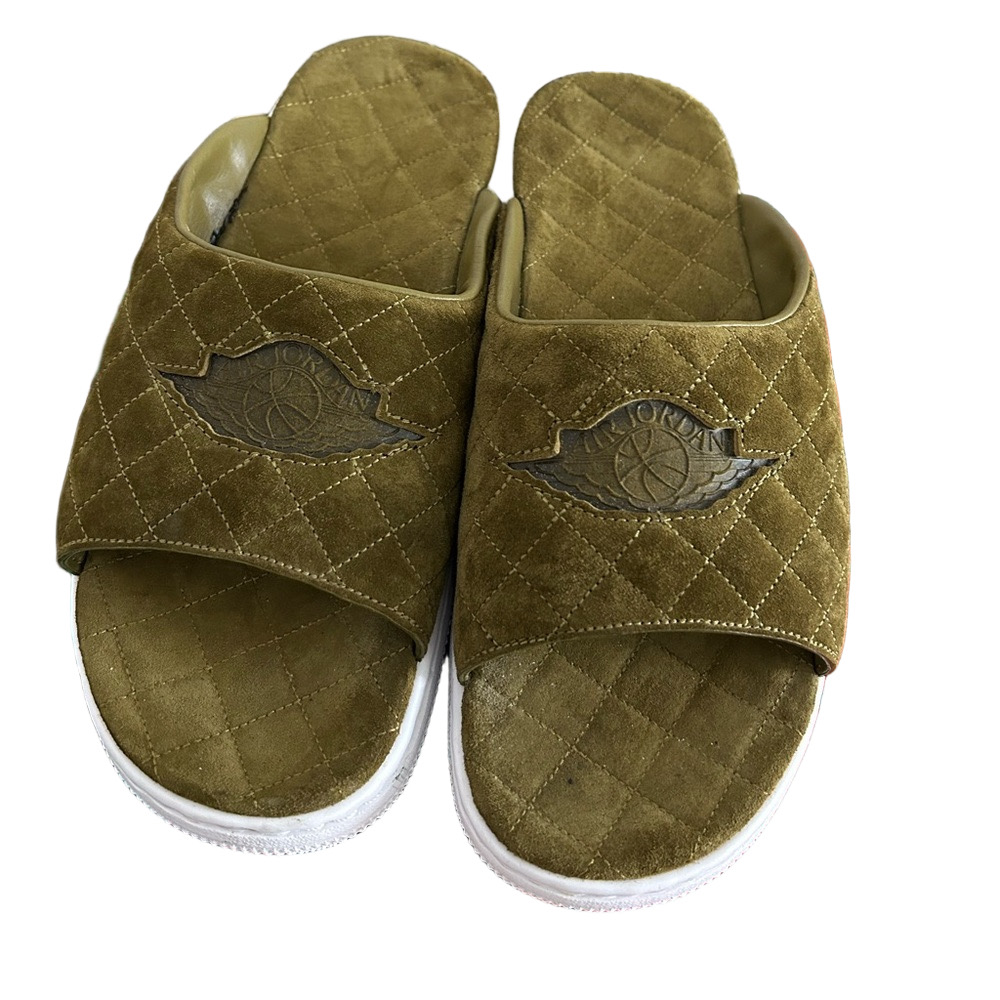 Nike Air Jordan Olive Green Slide Sandals